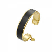 BUD TO ROSE Armbånd Black/Gold BUD TO ROSE- Envy Enamel Bangle kunstkolonialen