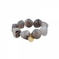 BUD TO ROSE Armbånd Grey BUD TO ROSE- Vibe resin armbånd kunstkolonialen