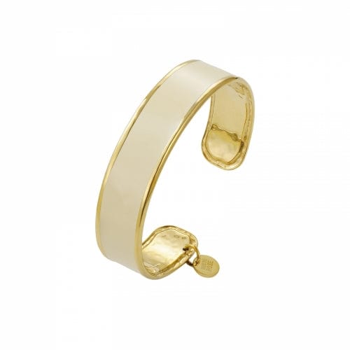 BUD TO ROSE Armbånd Ivory/Gold BUD TO ROSE- Envy Enamel Bangle kunstkolonialen