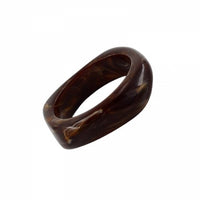 BUD TO ROSE Armring Brown BUD TO ROSE- Gloss resin armring kunstkolonialen