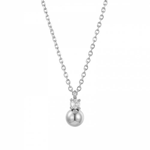 BUD TO ROSE Halssmykke Rustfritt stål BUD TO ROSE- Stella Bead Long Necklace kunstkolonialen