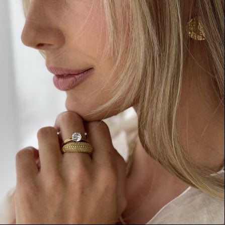 BUD TO ROSE Ringer BUD TO ROSE- Stella Solitaire Ring kunstkolonialen