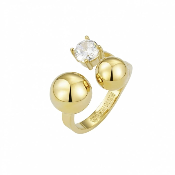 BUD TO ROSE Smykker BUD TO ROSE- Brea crystal ring gold kunstkolonialen