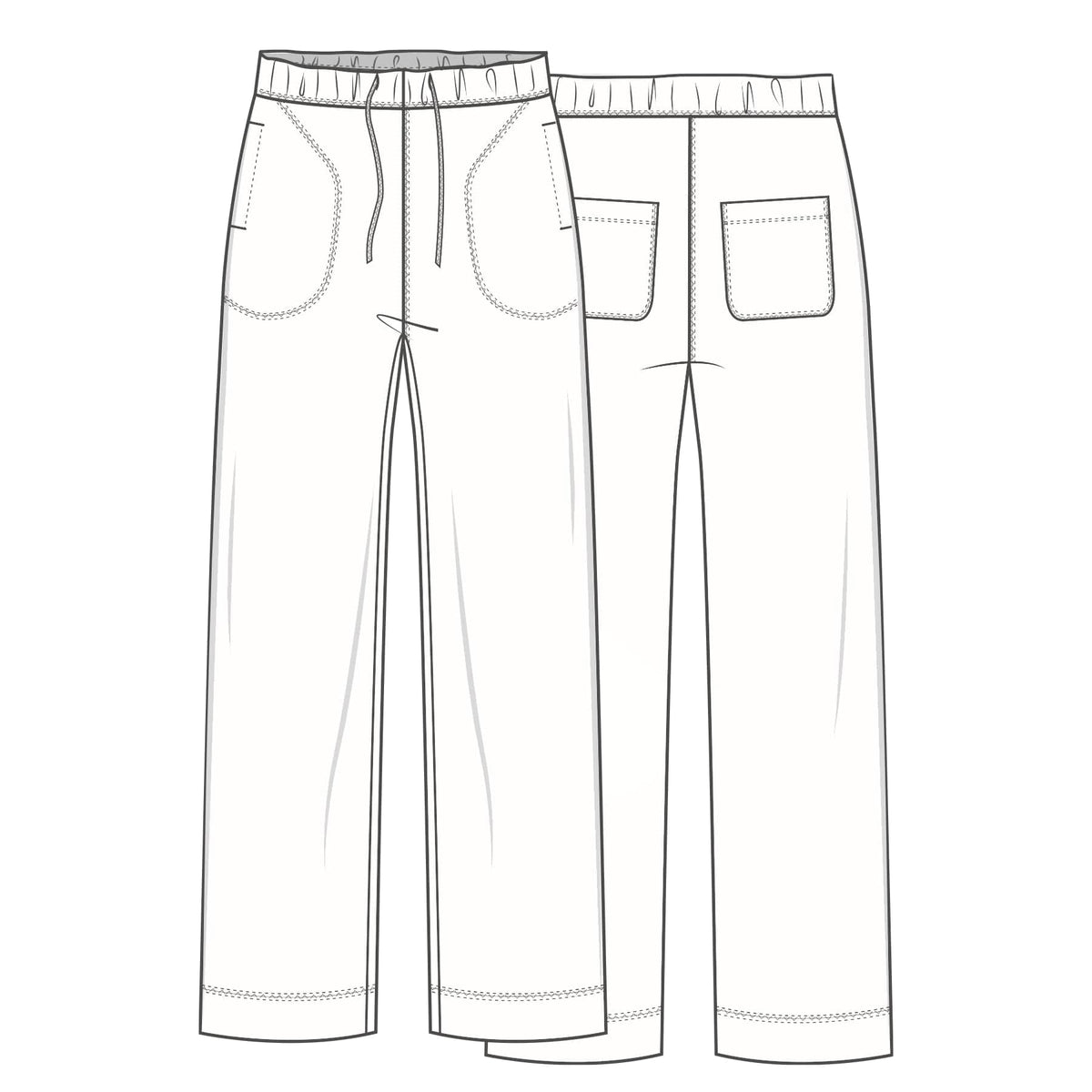 By Basics Bukse by basics- 3008 vid ullbukse m/lommer kunstkolonialen