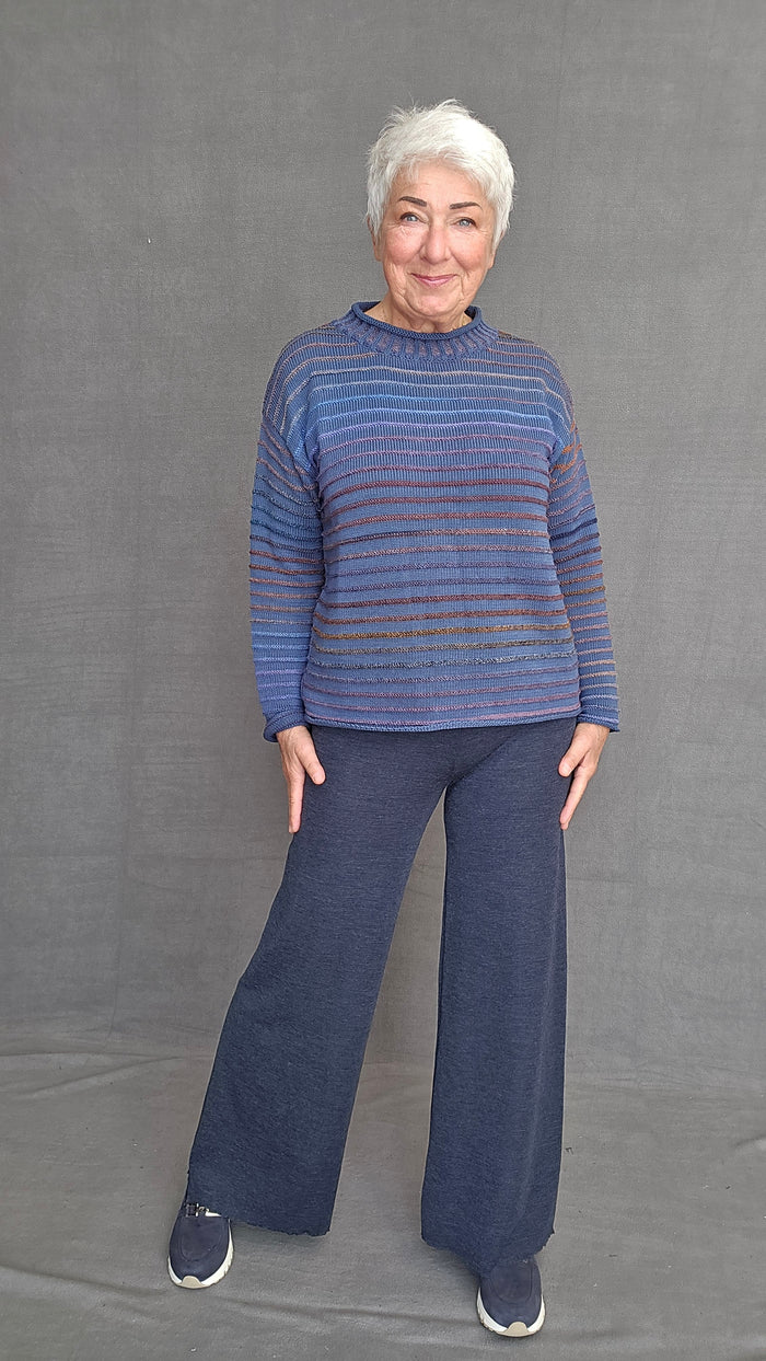 By Basics Bukse by basics- 3010 Long wide pants kunstkolonialen