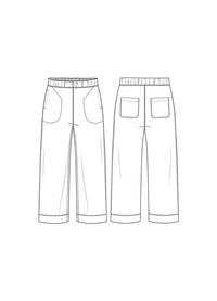 By Basics Bukse by basics- 3014 Culotte ullbukse kunstkolonialen