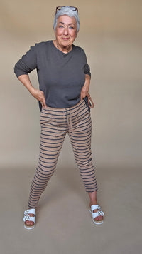 By Basics Bukse S / Light camel melange/Black coffee By Basics- 3009 ullbukse m/lommer kunstkolonialen