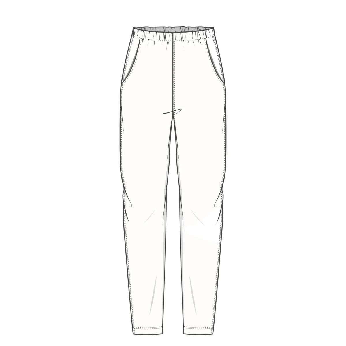 By Basics Bukse S / Petrol blue By Basics- 3006 Pants w/side kunstkolonialen