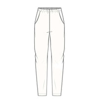 By Basics Bukse S / Petrol blue By Basics- 3006 Pants w/side kunstkolonialen