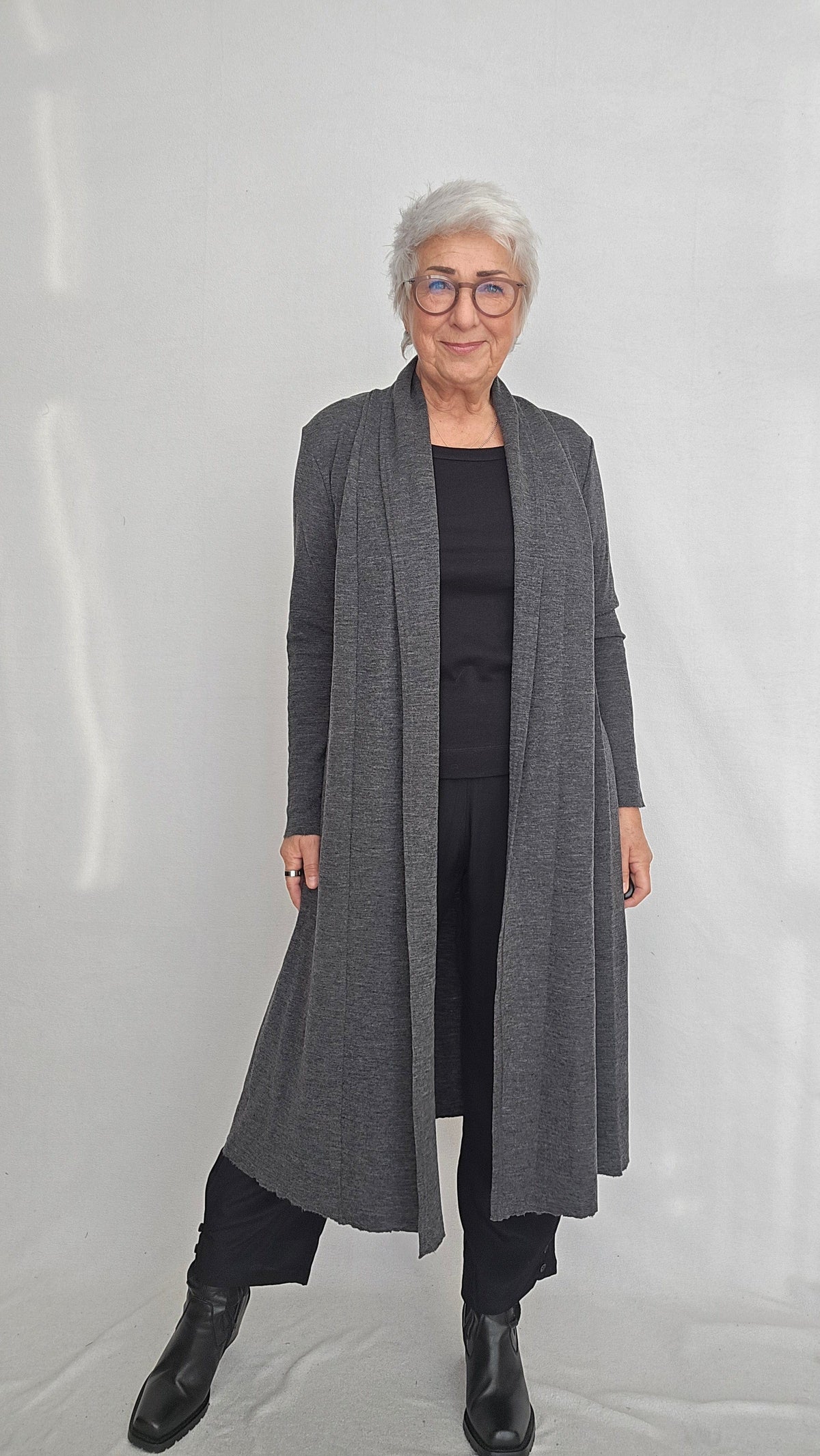 By Basics Cardigan by basics- 8010 Ekstra lang cardigan kunstkolonialen