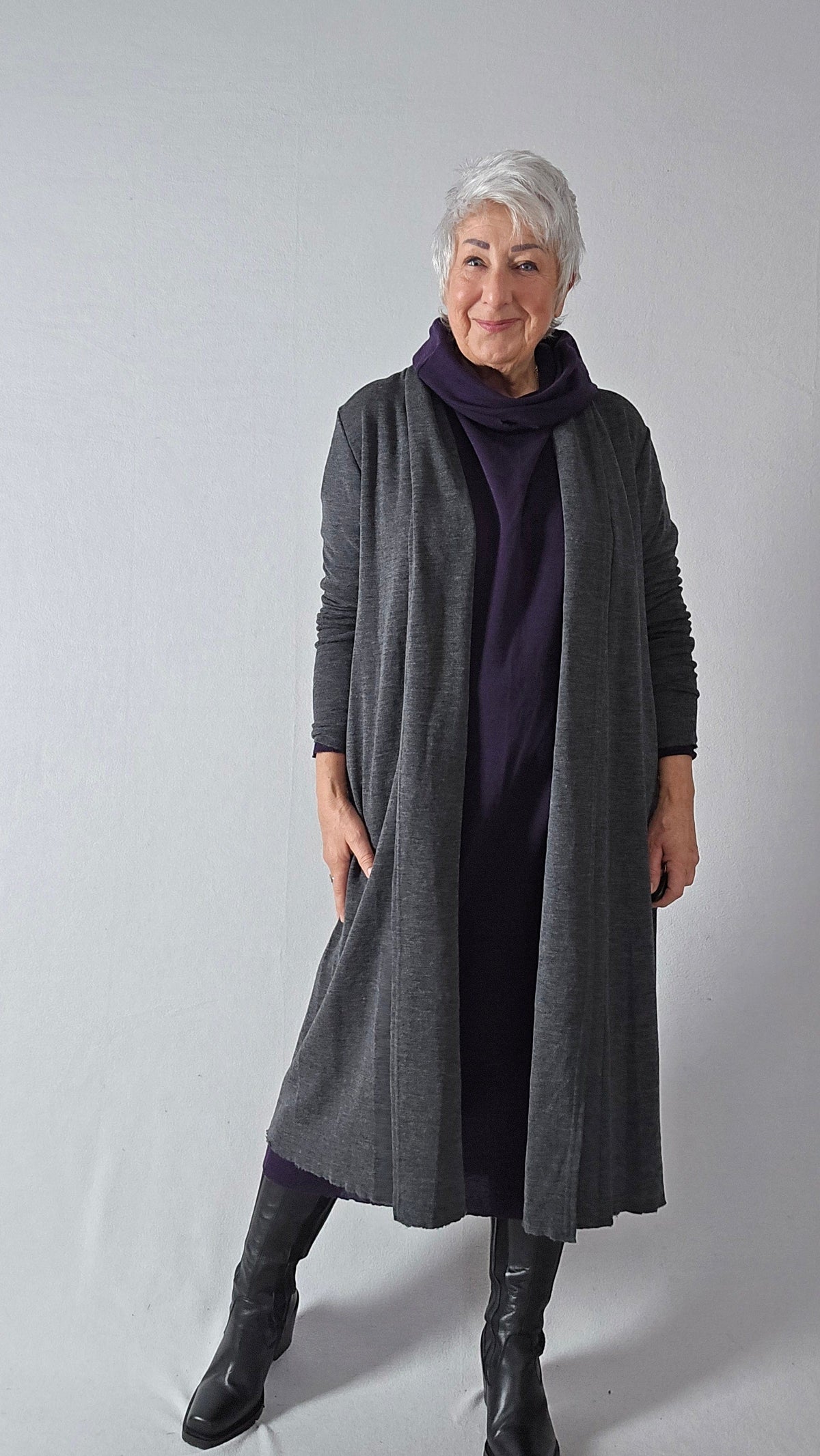 By Basics Cardigan by basics- 8010 Ekstra lang cardigan kunstkolonialen