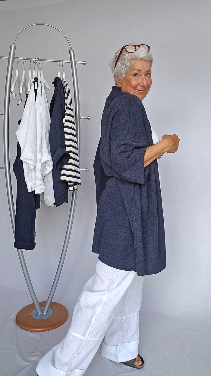 By Basics Cardigan By Basics- 8018 Cardigan med ekstra vidde, One size kunstkolonialen