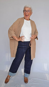 By Basics Cardigan By Basics- 8018 Cardigan med ekstra vidde, One size kunstkolonialen