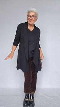 By Basics Cardigan S / Black By Basics- 8003 Long Cardigan kunstkolonialen