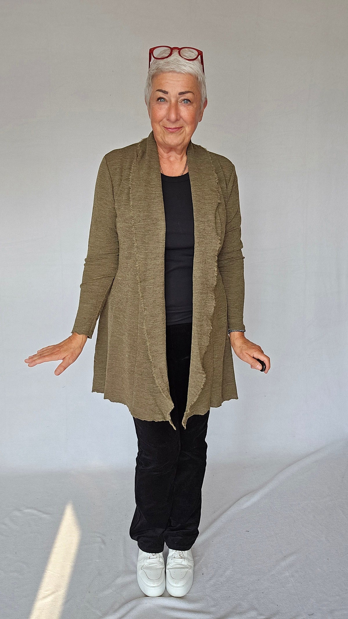 By Basics Cardigan S / Capers By Basics- 8003 Long Cardigan kunstkolonialen