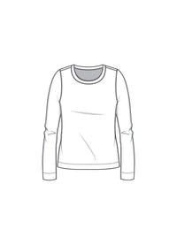 By Basics Genser Burgundy / S Cotton Sense By Basics- 4322 Basic bomullsgenser i rett modell (m/logo) kunstkolonialen