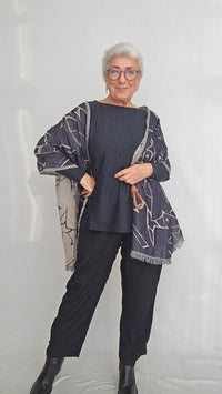 By basics Genser By Basics- 4046 Vid genser kunstkolonialen