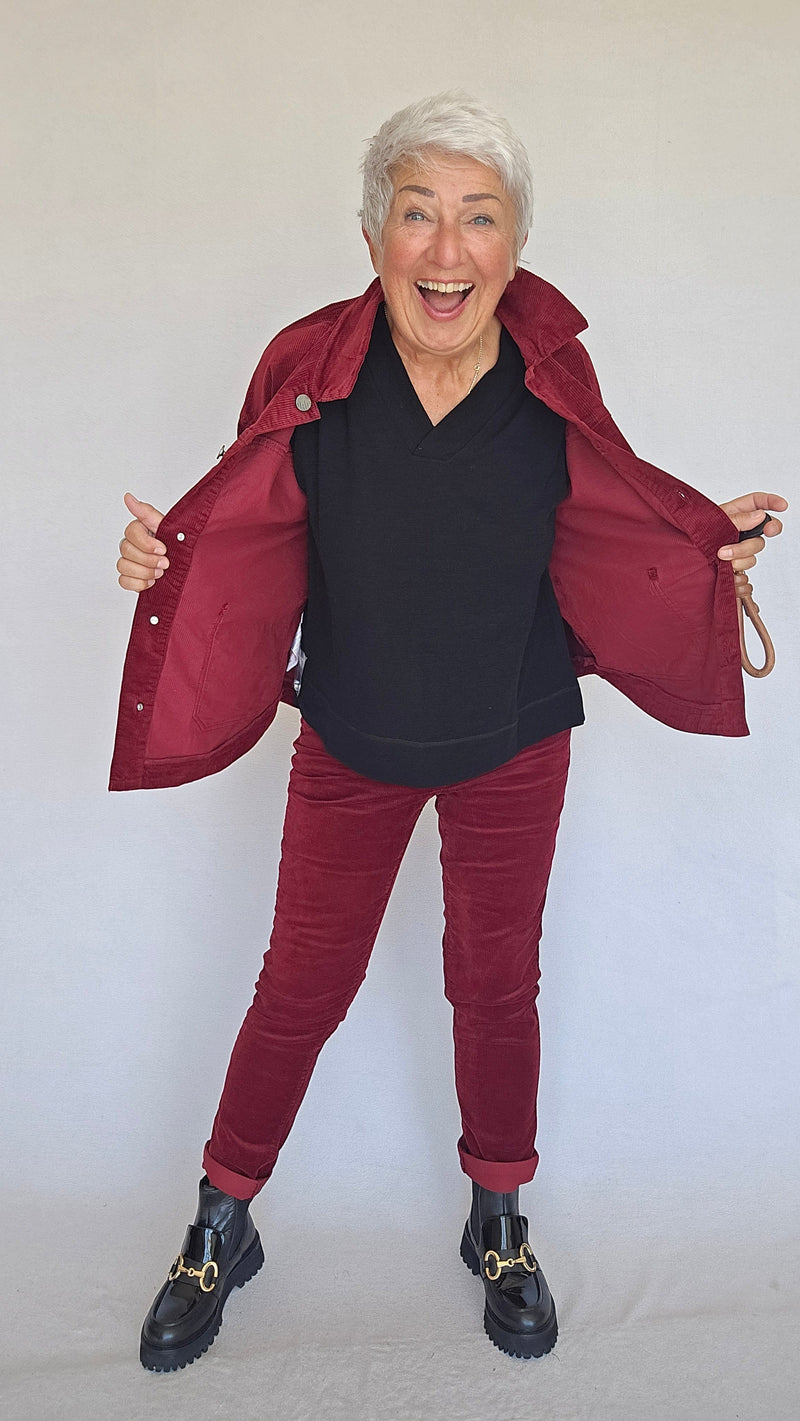 By Basics Genser By Basics-  4067 Klassisk V-genser kunstkolonialen