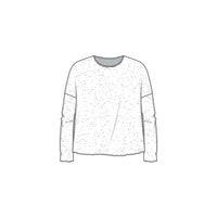By Basics Genser By basics- Bubblewool 4504 litt løs genser m/rund hals kunstkolonialen