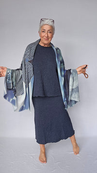 By Basics Genser By basics- Bubblewool 4504 litt løs genser m/rund hals kunstkolonialen