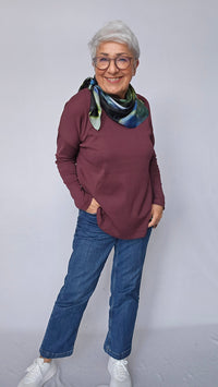 By Basics Genser Cotton Sense By Basics- 4306 Basic bomullsgenser i løs modell kunstkolonialen