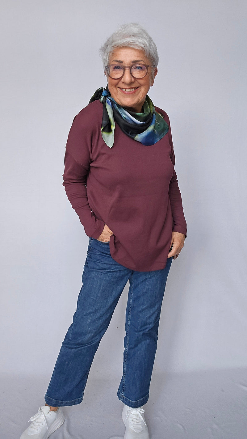 By Basics Genser Cotton Sense By Basics- 4306 Basic bomullsgenser i løs modell kunstkolonialen