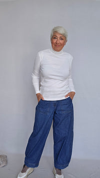 By Basics Genser Cotton Sense by basics- 4318 Pologenser i bomull kunstkolonialen
