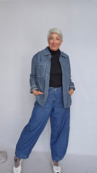 By Basics Genser Cotton Sense by basics- 4318 Pologenser i bomull kunstkolonialen