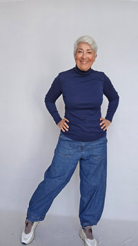 By Basics Genser Cotton Sense by basics- 4318 Pologenser i bomull kunstkolonialen