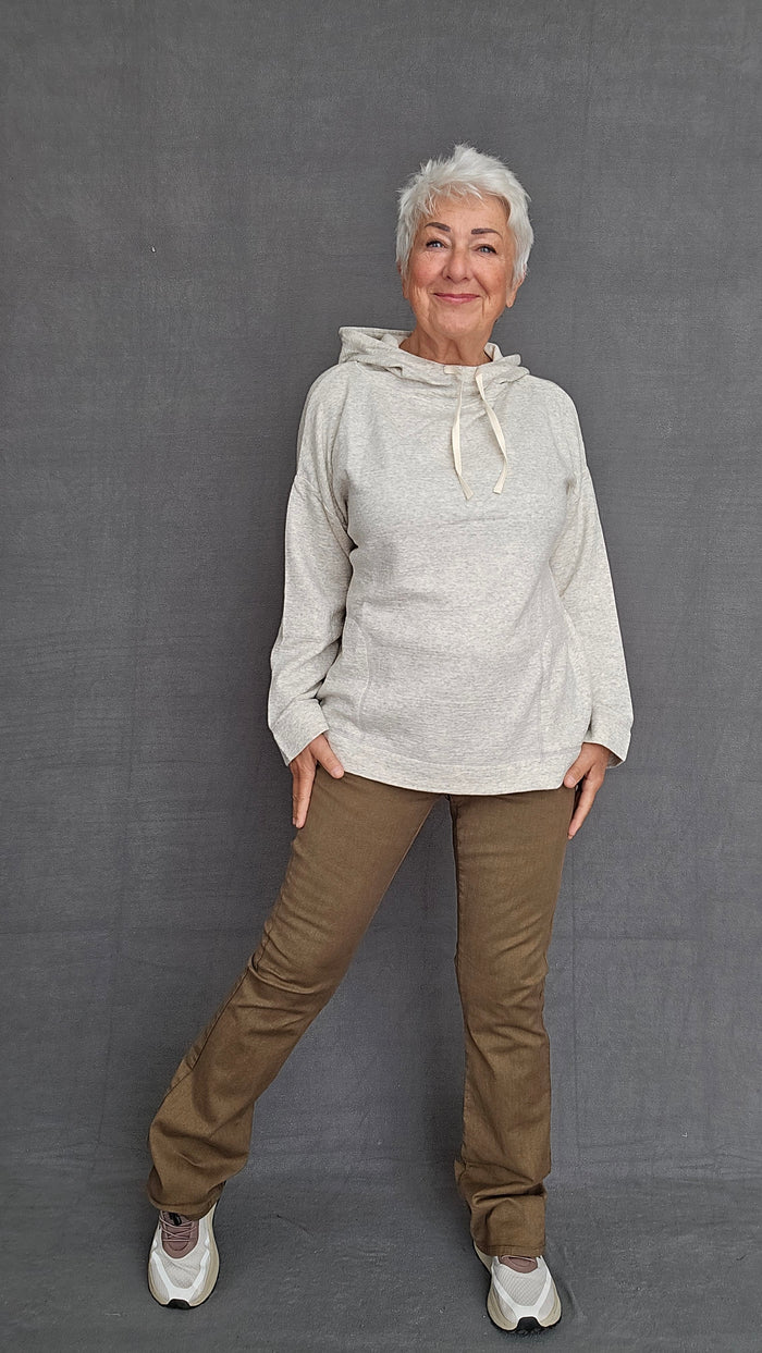 By Basics Hettegenser S / Dawn grey melange by basics- 14014 Hoodie kunstkolonialen