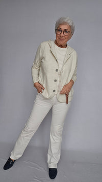 By basics Jakke by basics- 14026 jakke m/hette og knapper kunstkolonialen