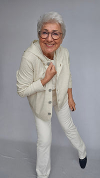 By basics Jakke by basics- 14026 jakke m/hette og knapper kunstkolonialen