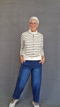 By Basics Jakke by basics- 8022 Box cardigan m/rund hals kunstkolonialen