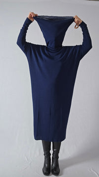 By basics Kjole by basics- 7028 Vid kjole m/rullekrave kunstkolonialen