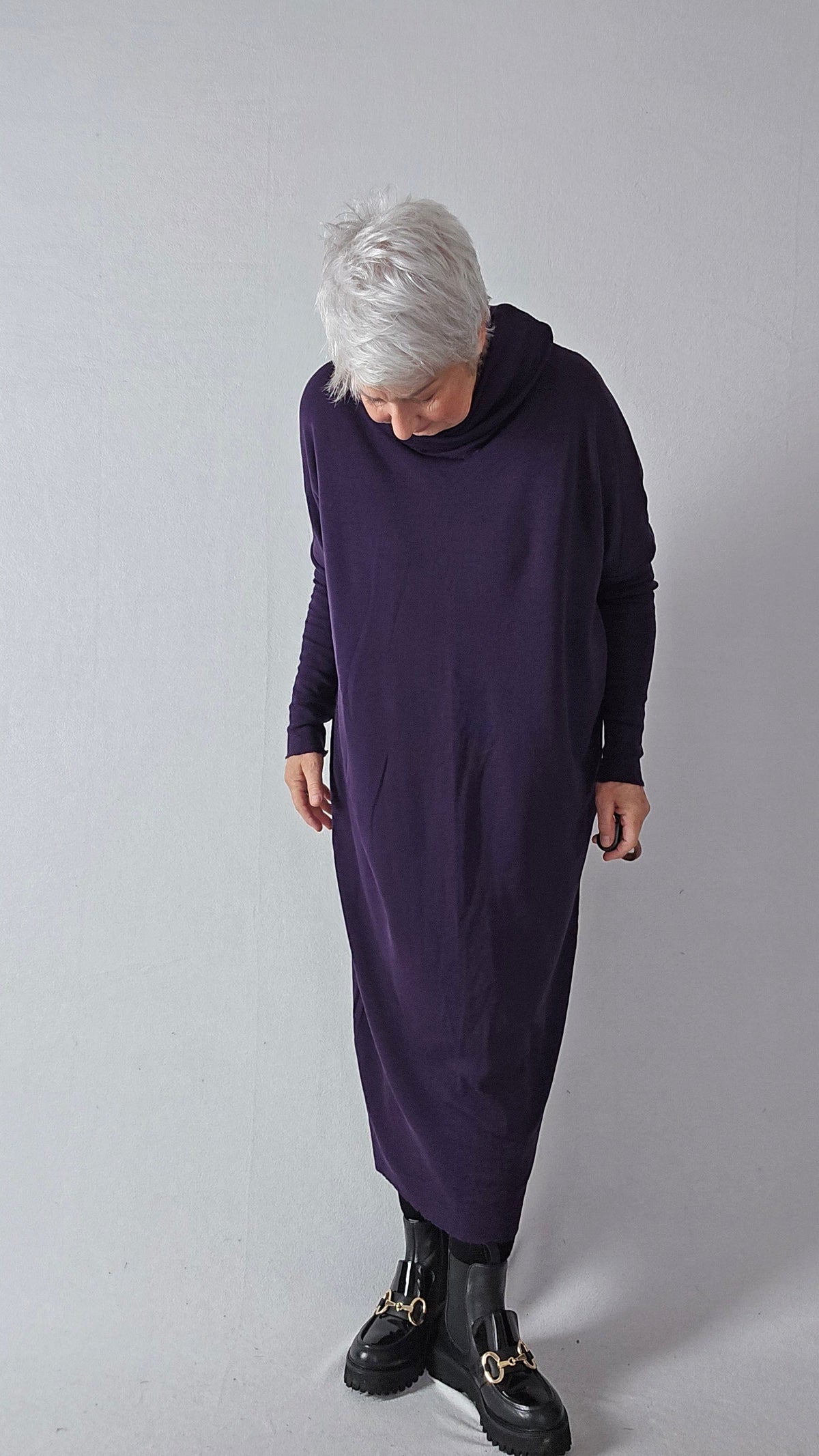 By basics Kjole by basics- 7028 Vid kjole m/rullekrave kunstkolonialen