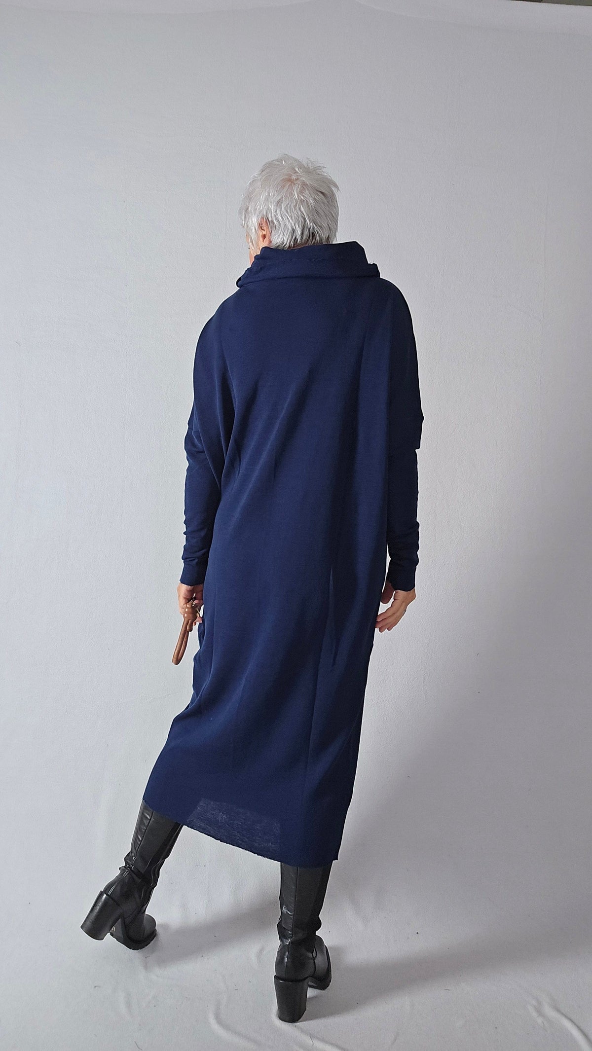 By basics Kjole by basics- 7028 Vid kjole m/rullekrave kunstkolonialen