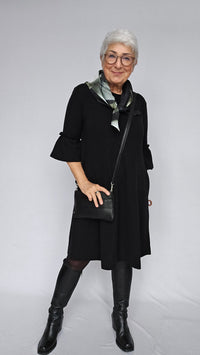 By Basics Kjole By Basics- 7030 Kjole med 3/4 trompet-erm kunstkolonialen