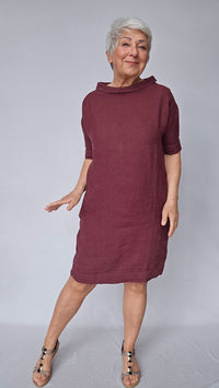 By Basics Kjole OWN by basics- 11005 Linkjole med liten krave, Jackie kunstkolonialen