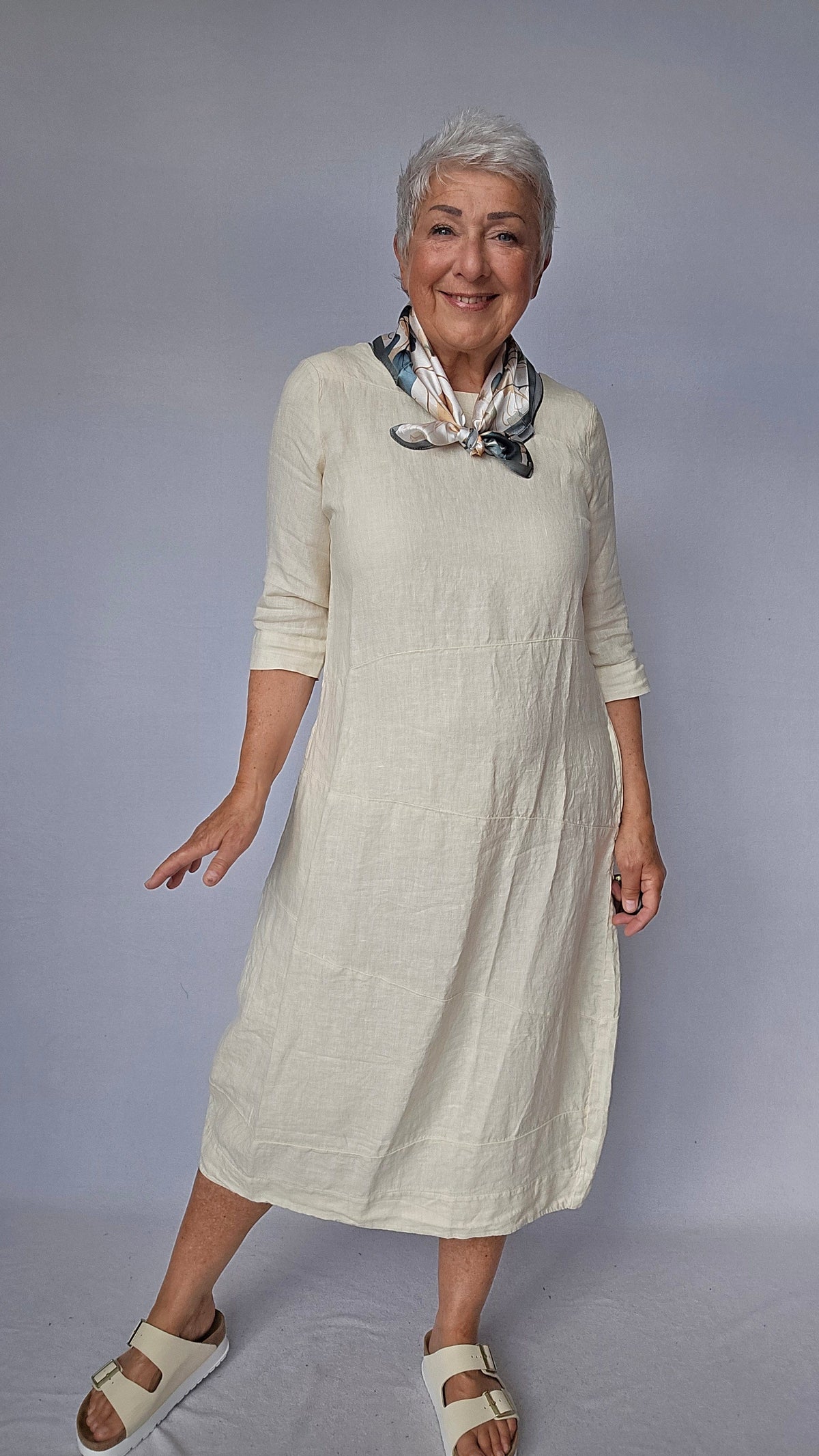 By Basics Kjole S / Bone OWN By Basics- 11000 Lang lekker linkjole kunstkolonialen