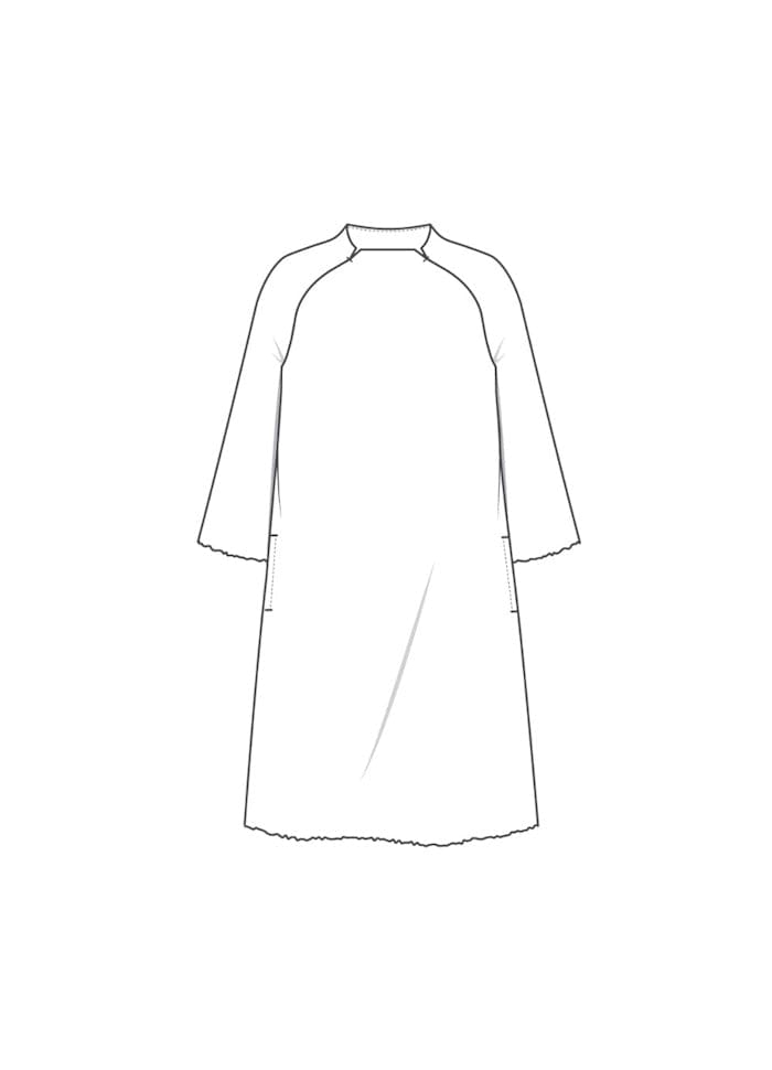 By Basics Kjoler by basics- 7043 ullkjole A-shape kunstkolonialen