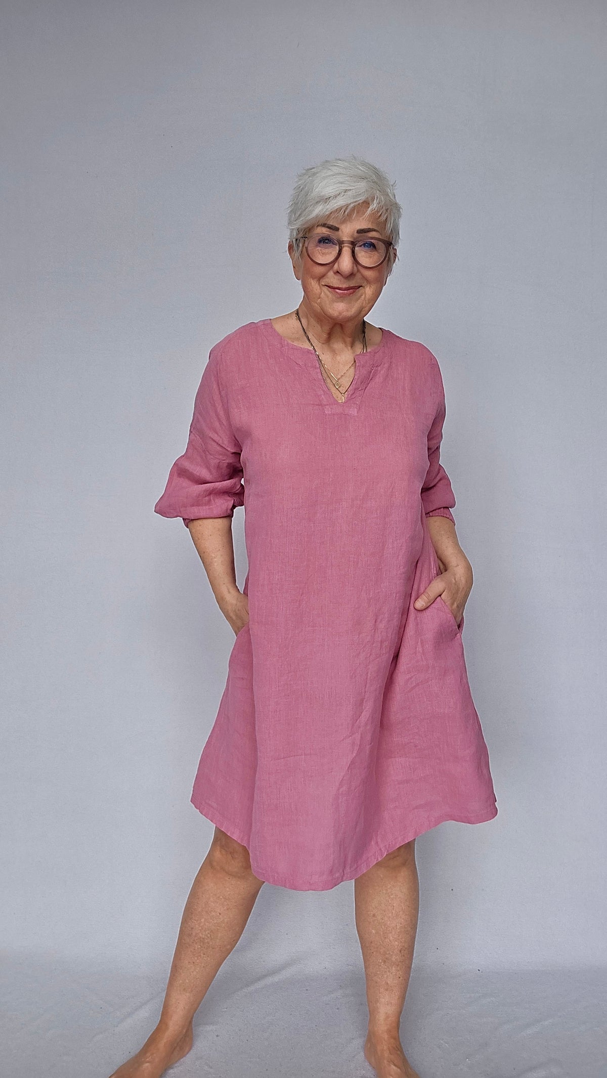 By basics Kjoler Dusty Camelia / S OWN by basics- 12029 Linkjole A-shape kunstkolonialen