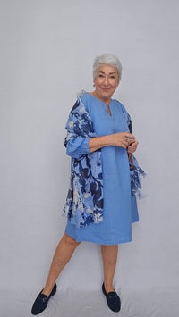 By basics Kjoler Milky Blue / S OWN by basics- 12029 Linkjole A-shape kunstkolonialen