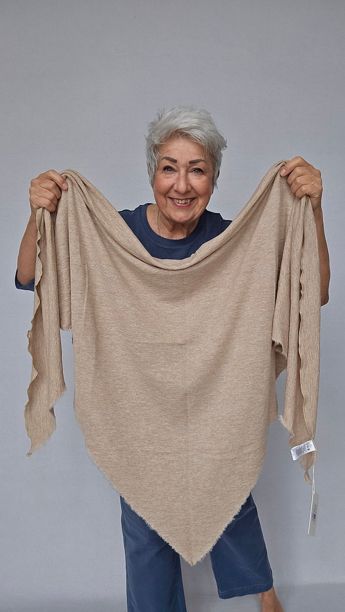 By Basics Sjal Sand melange by basics- 1063 sjal kunstkolonialen