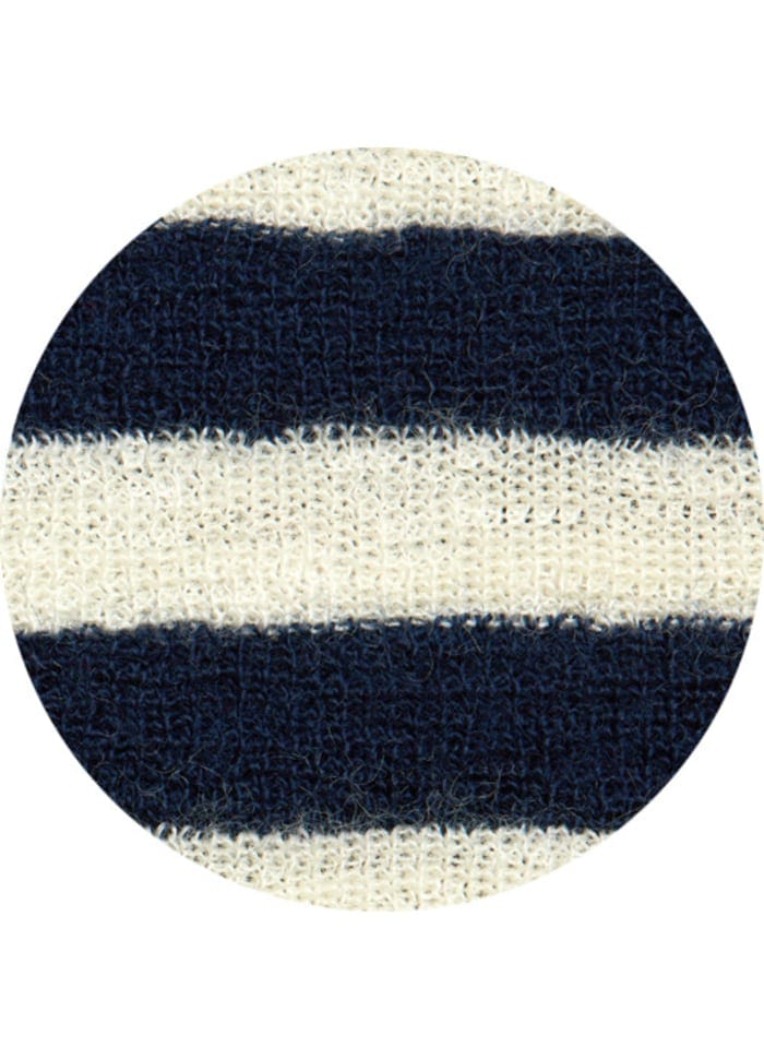 By Basics Skjerf Raw white/ navy blue By Basics- 1023 Sjal trekantet kunstkolonialen