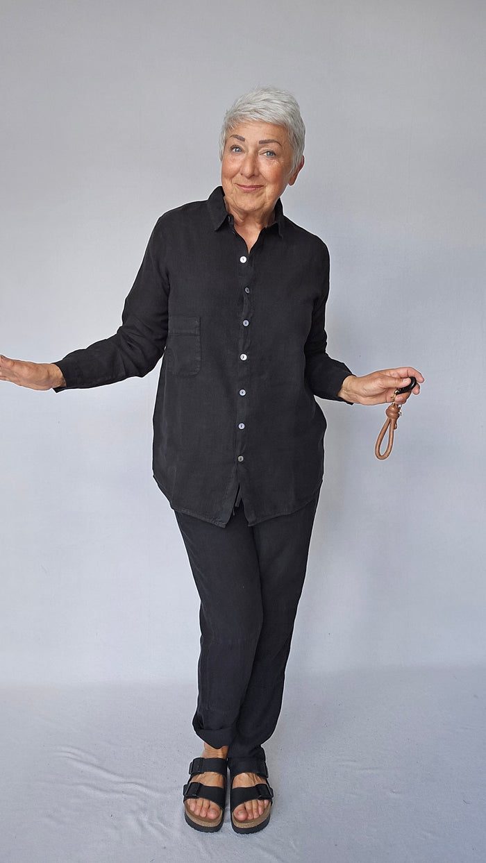 By Basics skjorte OWN By Basics- 12010 Deilig linskjorte kunstkolonialen