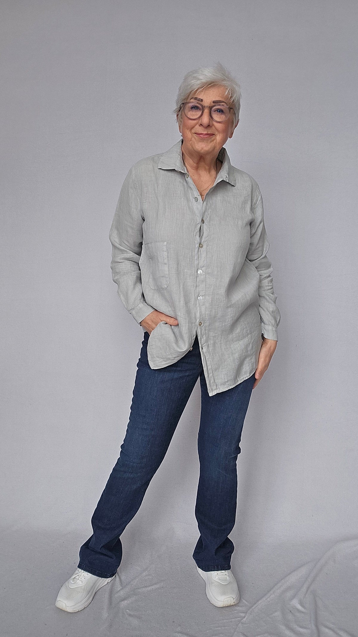 By Basics skjorte OWN by basics- 12010 Deilig linskjorte kunstkolonialen