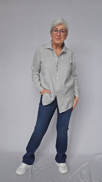 By Basics skjorte OWN by basics- 12010 Deilig linskjorte kunstkolonialen