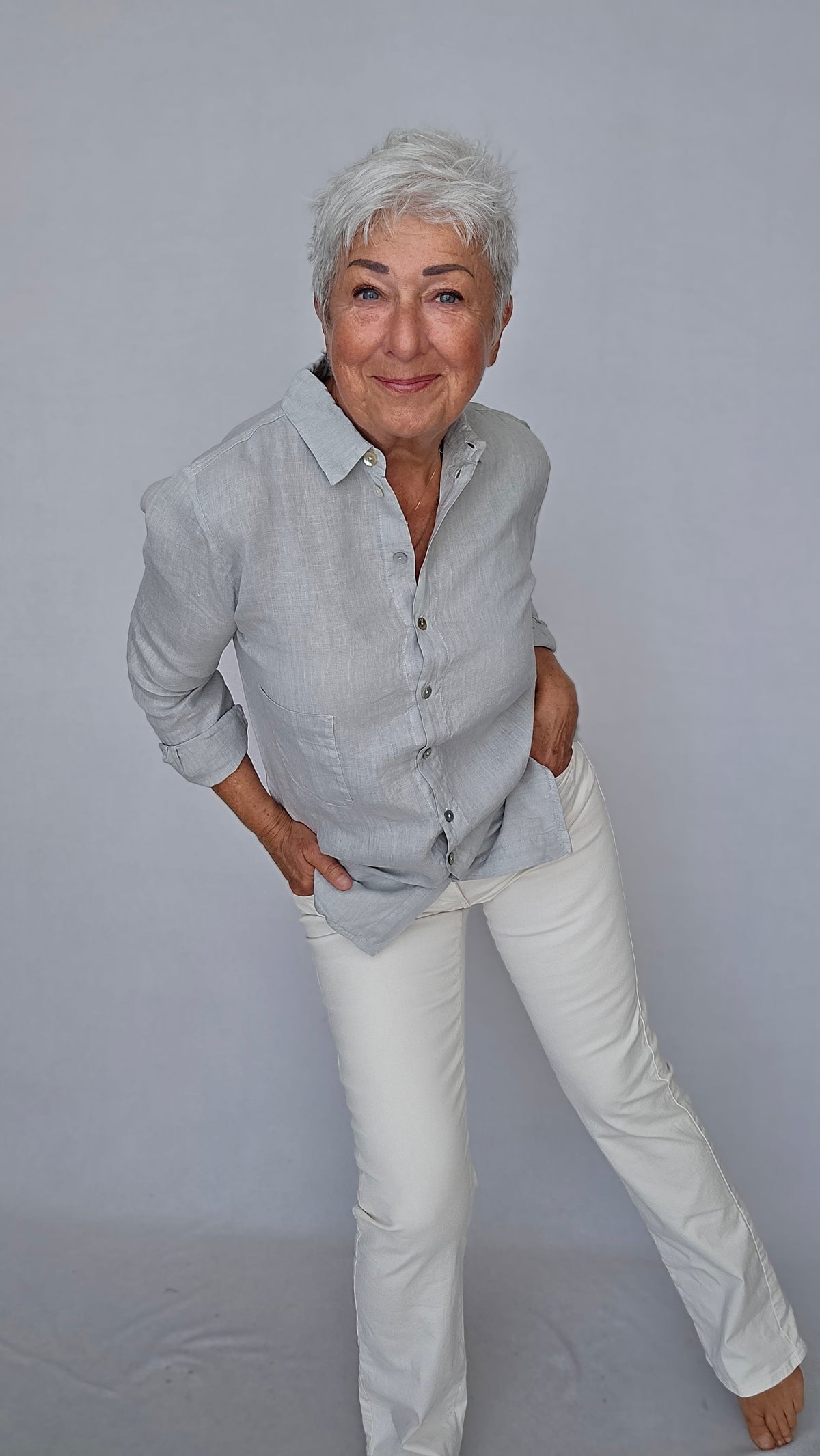 By Basics skjorte OWN by basics- 12010 Deilig linskjorte kunstkolonialen