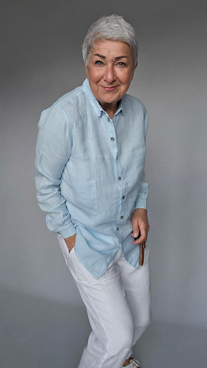 By Basics skjorte OWN By Basics- 12010 Deilig linskjorte kunstkolonialen