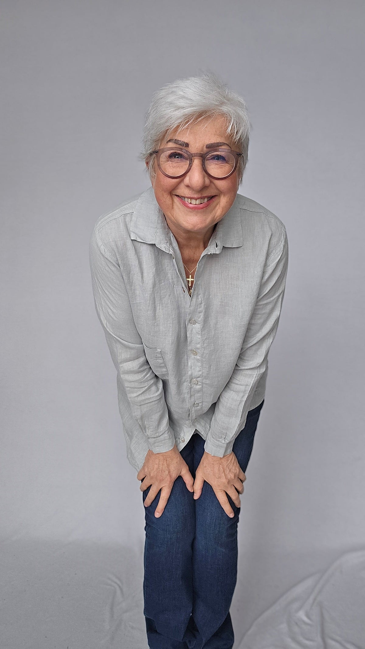 By Basics skjorte S / Stone OWN by basics- 12010 Deilig linskjorte kunstkolonialen